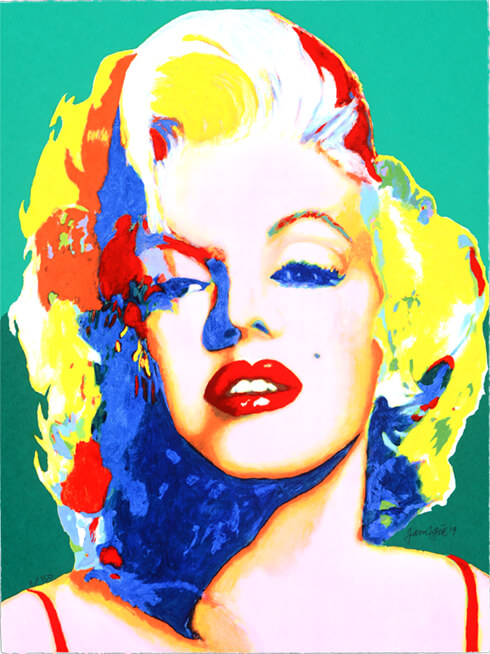 James Francis Gill - Box-Set Marilyn Monroe Green - art gallery wiesbaden