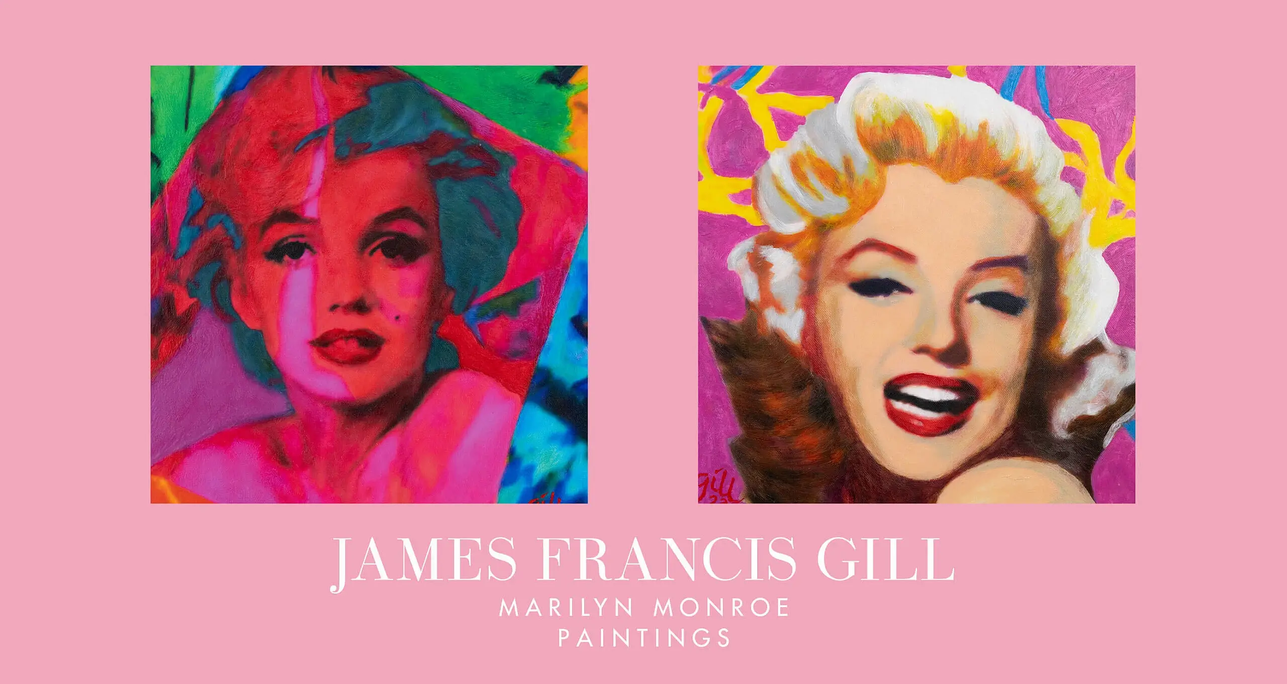 James Francis Gill – Marilyn Monroe Paintings – Art Gallery Wiesbaden