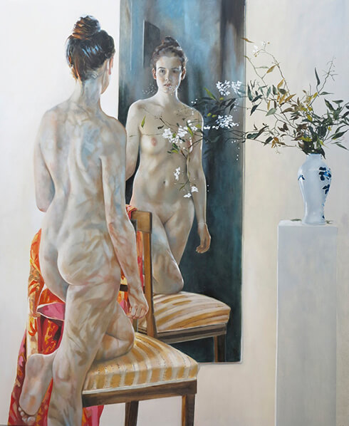 Henning von Gierke - Still mit Vase, Licht und Spiegel 