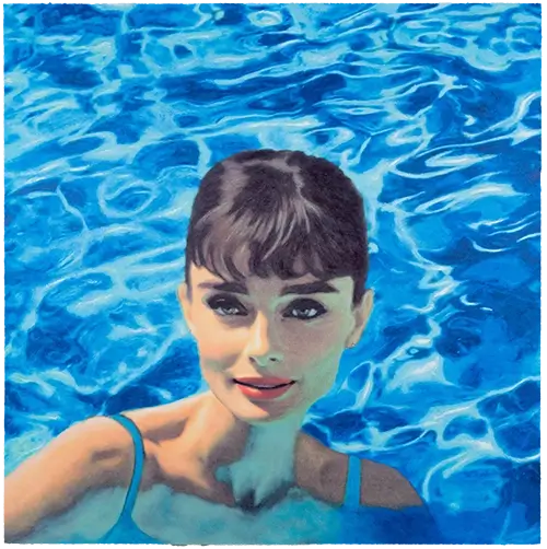 Gill Edition - Women in Water Audrey Hepburn - art gallery wiesbaden