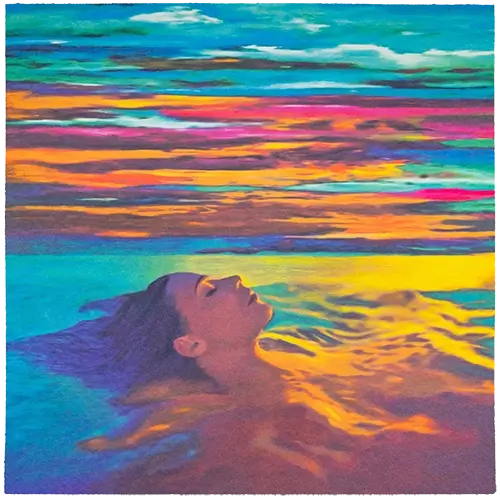 Gill Edition - Women in Water Colorful Horizon - art gallery wiesbaden