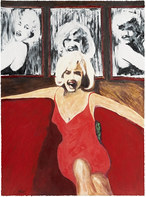James Francis Gill - Marilyn, 2021 - art gallery wiesbaden
