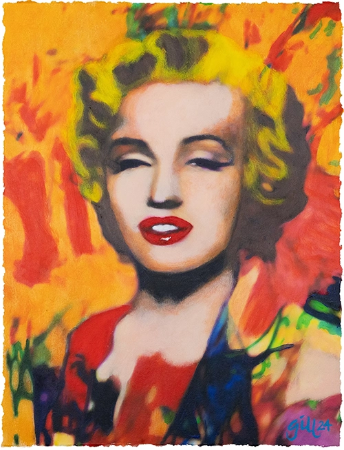 James Francis Gill - Marilyn, 2024 - art gallery wiesbaden