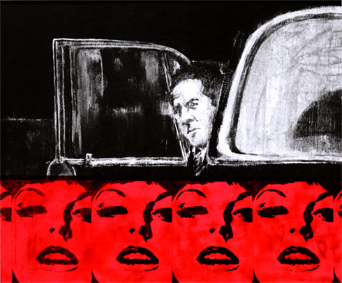 James Francis Gill - Man in Black Car - art gallery wiesbaden