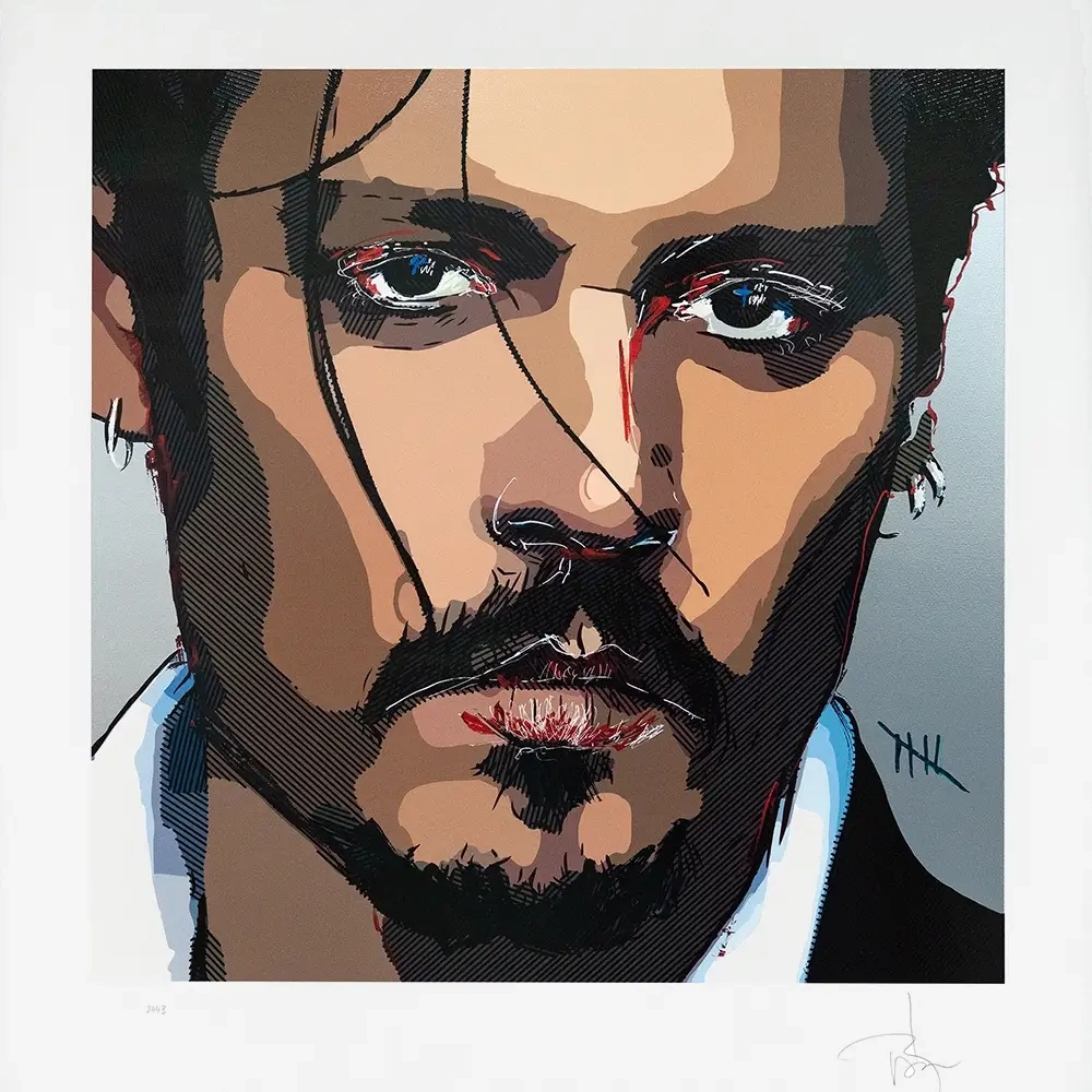 Johnny Depp @ art gallery wiesbaden