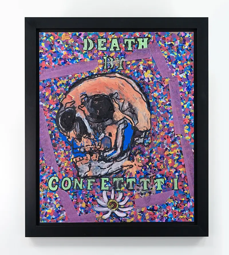 Johnny Depp Death by Confetti art gallery wiesbaden