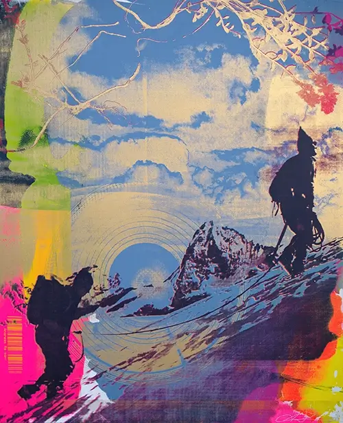Andreas Reimann Climbing on Top art gallery wiesbaden