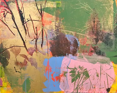 Andreas Reimann Nature Composition 2 Green art gallery wiesbaden