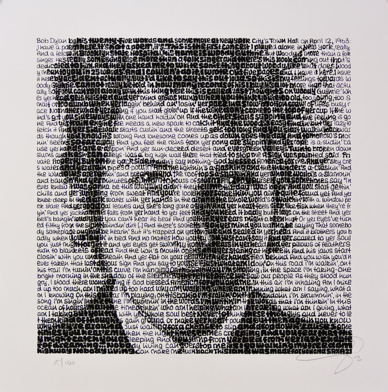 SAXA Edition 2021 Bob Dylan art gallery wiesbaden