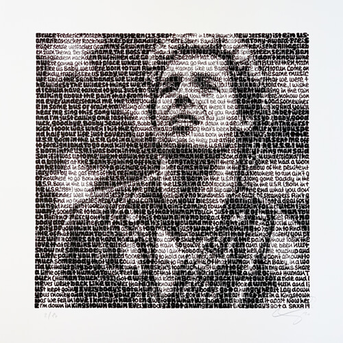 SAXA Bruce Springsteen Serigrafie art gallery wiesbaden