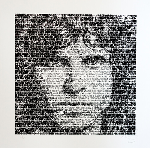 SAXA Jim Morrison Serigrafie art gallery wiesbaden