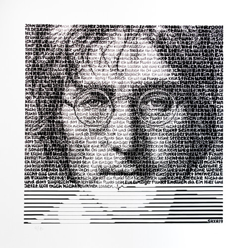 SAXA John Lennon Serigrafie art gallery wiesbaden