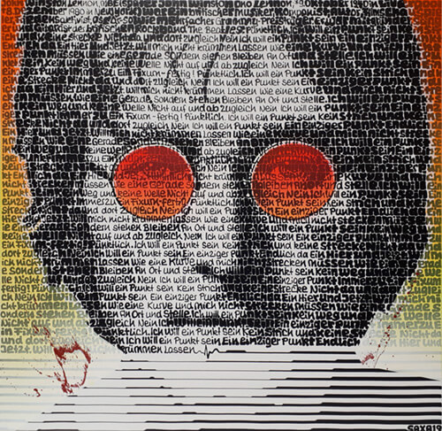 Saxa John Lennon Faded Out Unikat art gallery wiesbaden