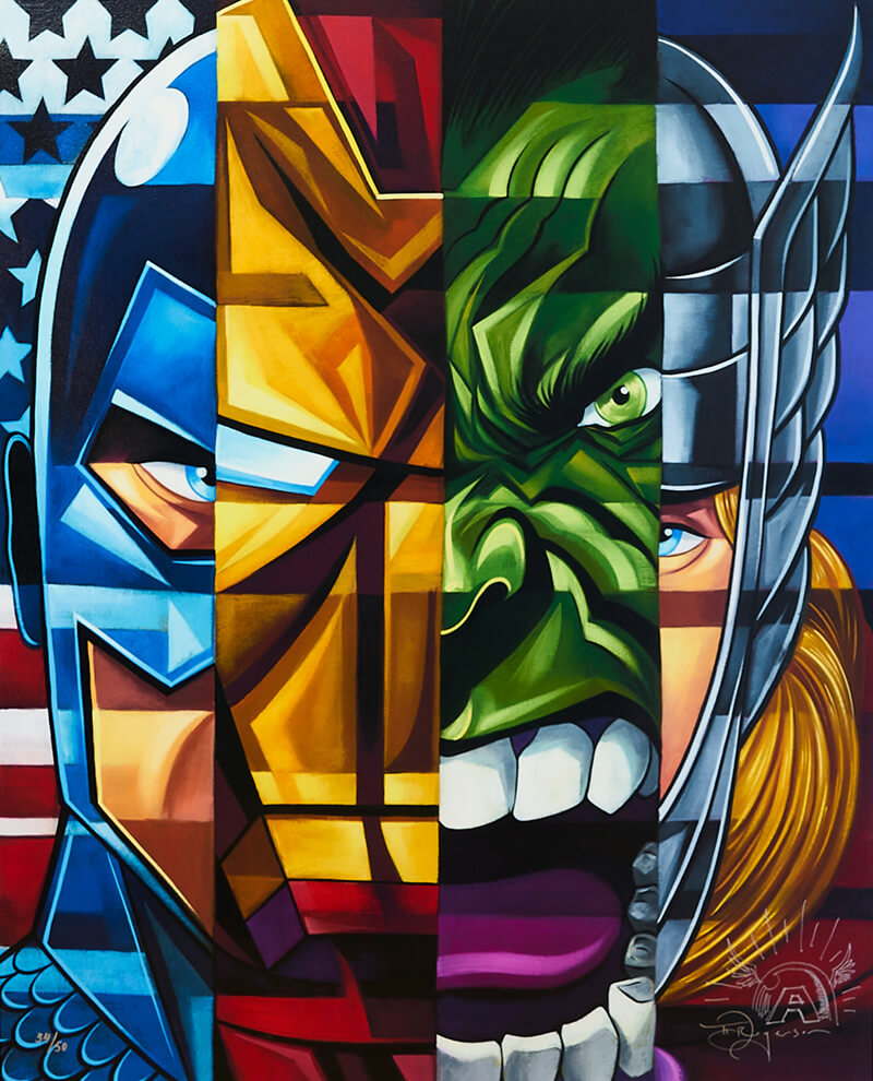 Marvel Avengers Tim Rogerson art gallery wiesbaden