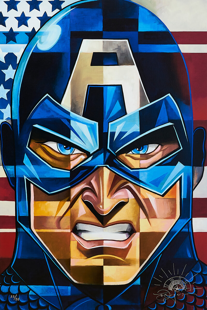 MarvelCaptain America Tim Rogerson art gallery wiesbaden