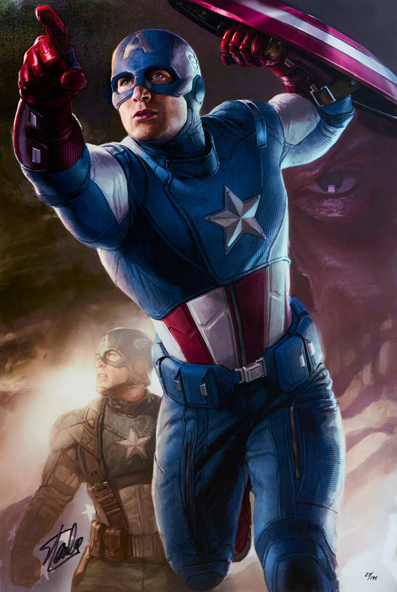 Marvel Studio Legends: Captain America art gallery wiesbaden
