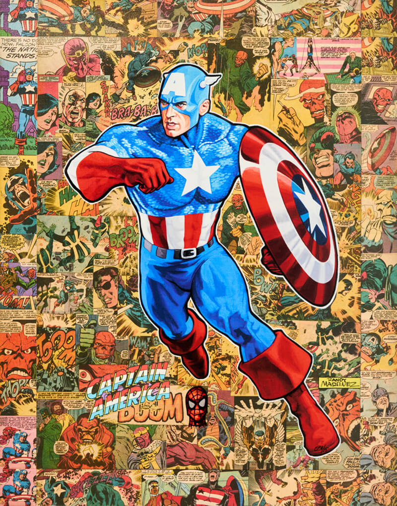 Marvel Randy Martinez Legacy Captain America art gallery wiesbaden