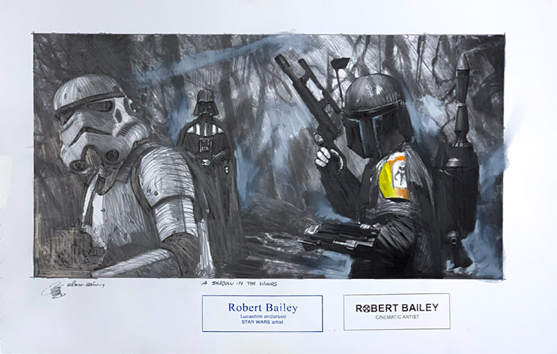 Robert Bailey Star Wars A shadow in the woods art gallery wiesbaden