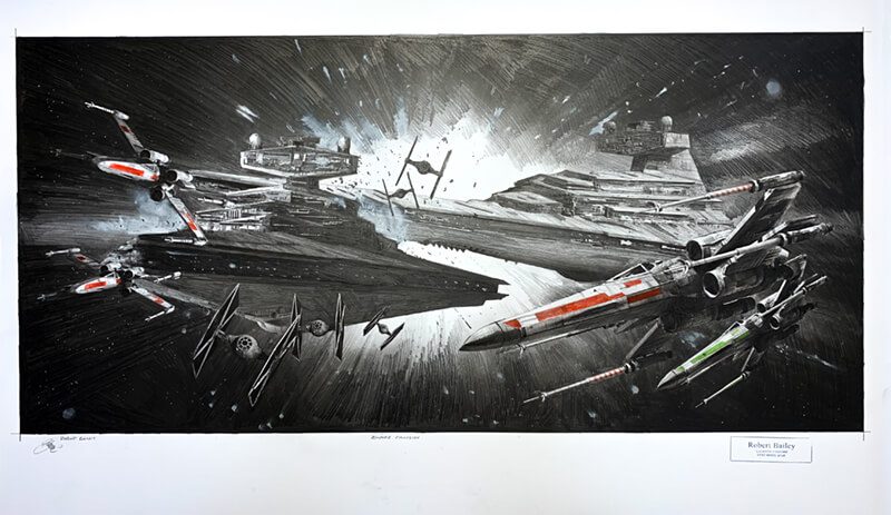 Robert Bailey Star Wars Empire collision art gallery wiesbaden