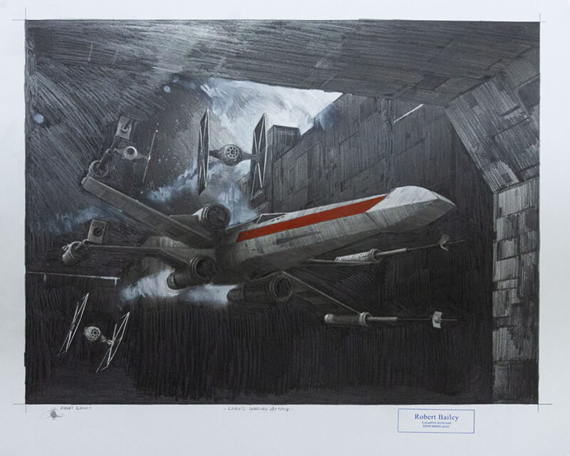 Robert Bailey Star Wars Lukes daring attack art gallery wiesbaden
