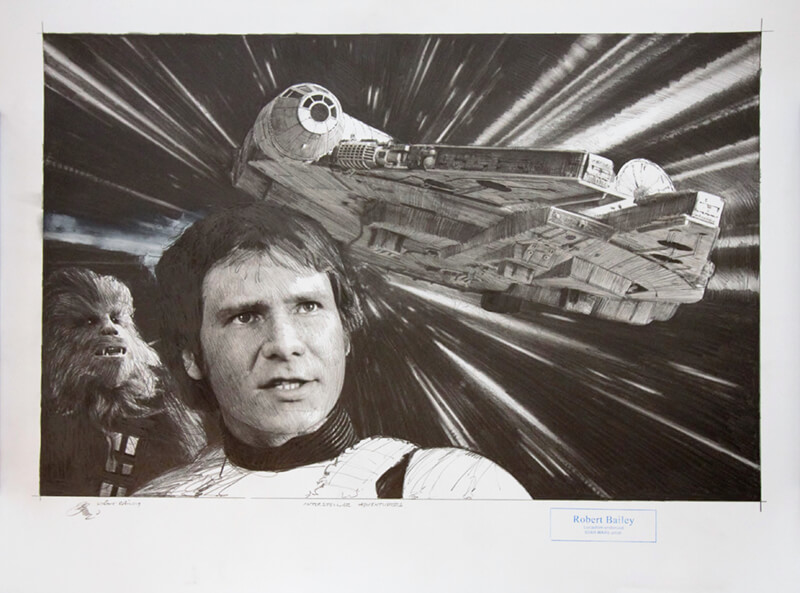 Robert Bailey Star Wars Interstellar adventures art gallery wiesbaden